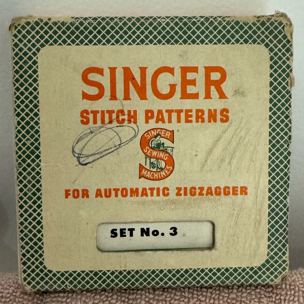 Vintage Singer Stitch Pattern for Automatic Zigzagger Sewing Machine Parts